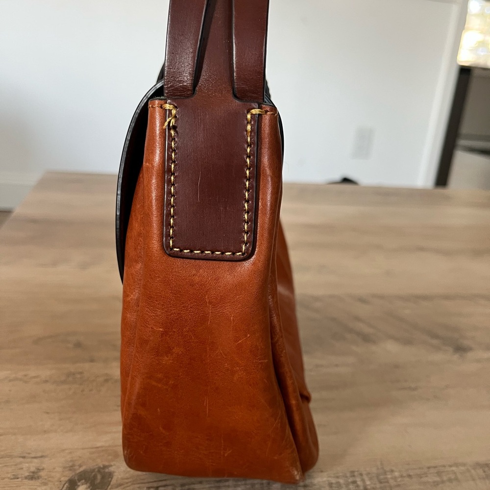 Dooney & Bourke Chestnut Leather shoulder bag - Picture 5 of 10